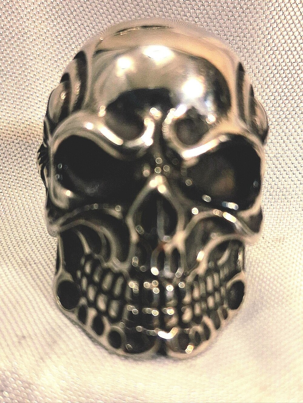 Silver Skull Ring - Men’s Gothic Statement Accessory